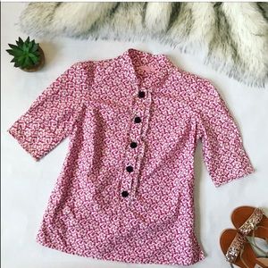 💗Lilly Pulitzer floral button down blouse💗